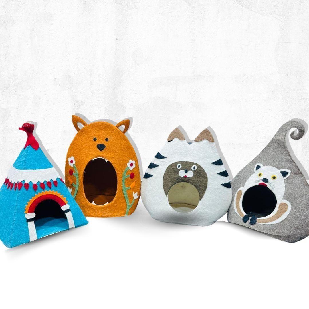 Orange Tiger Pet Cat Cave