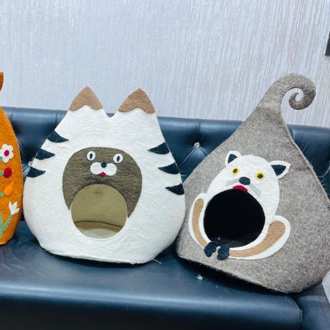 Orange Tiger Pet Cat Cave