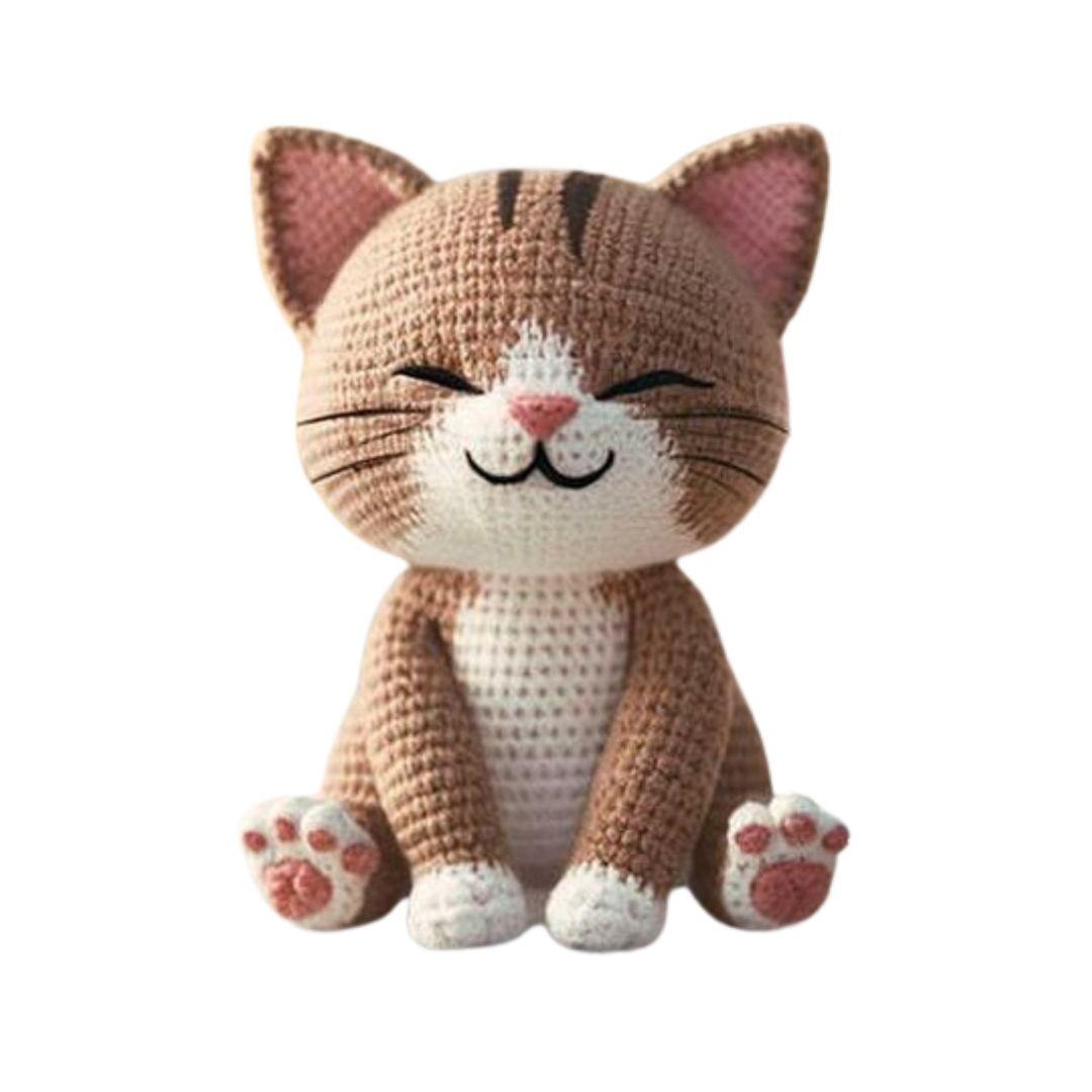 Amigurumi Crochet Tabby Cat Soft Toy