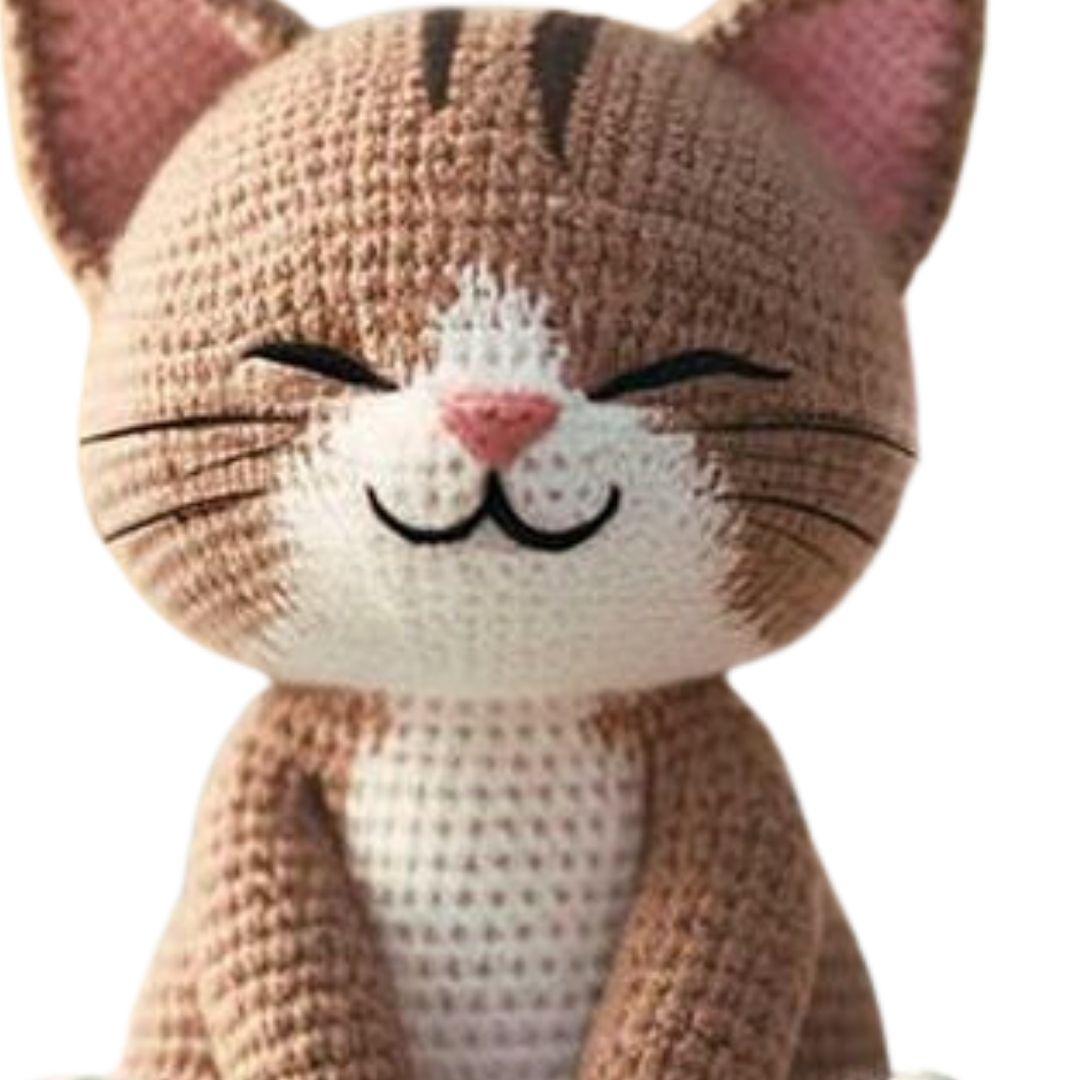 Amigurumi Crochet Tabby Cat Soft Toy