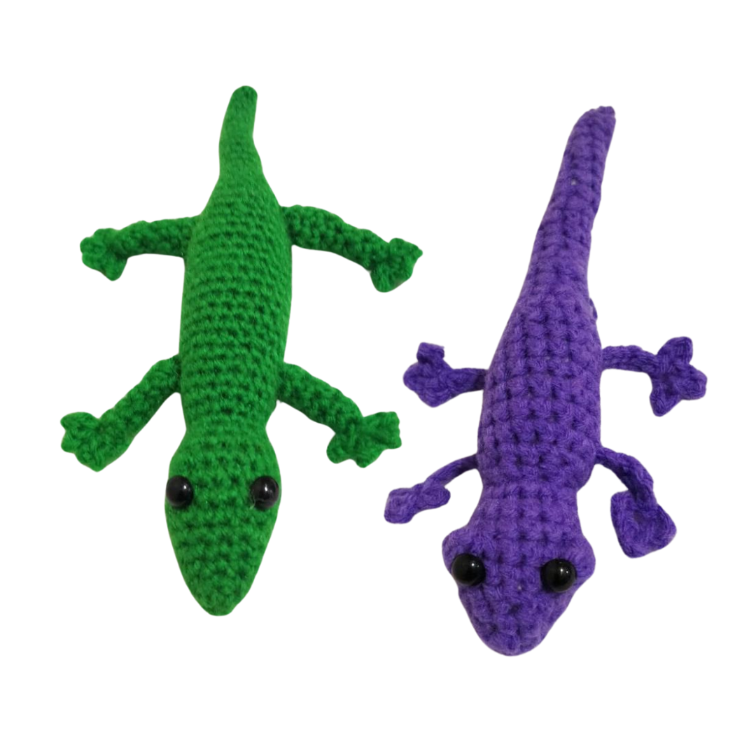 Crochet Gecko Soft Toy