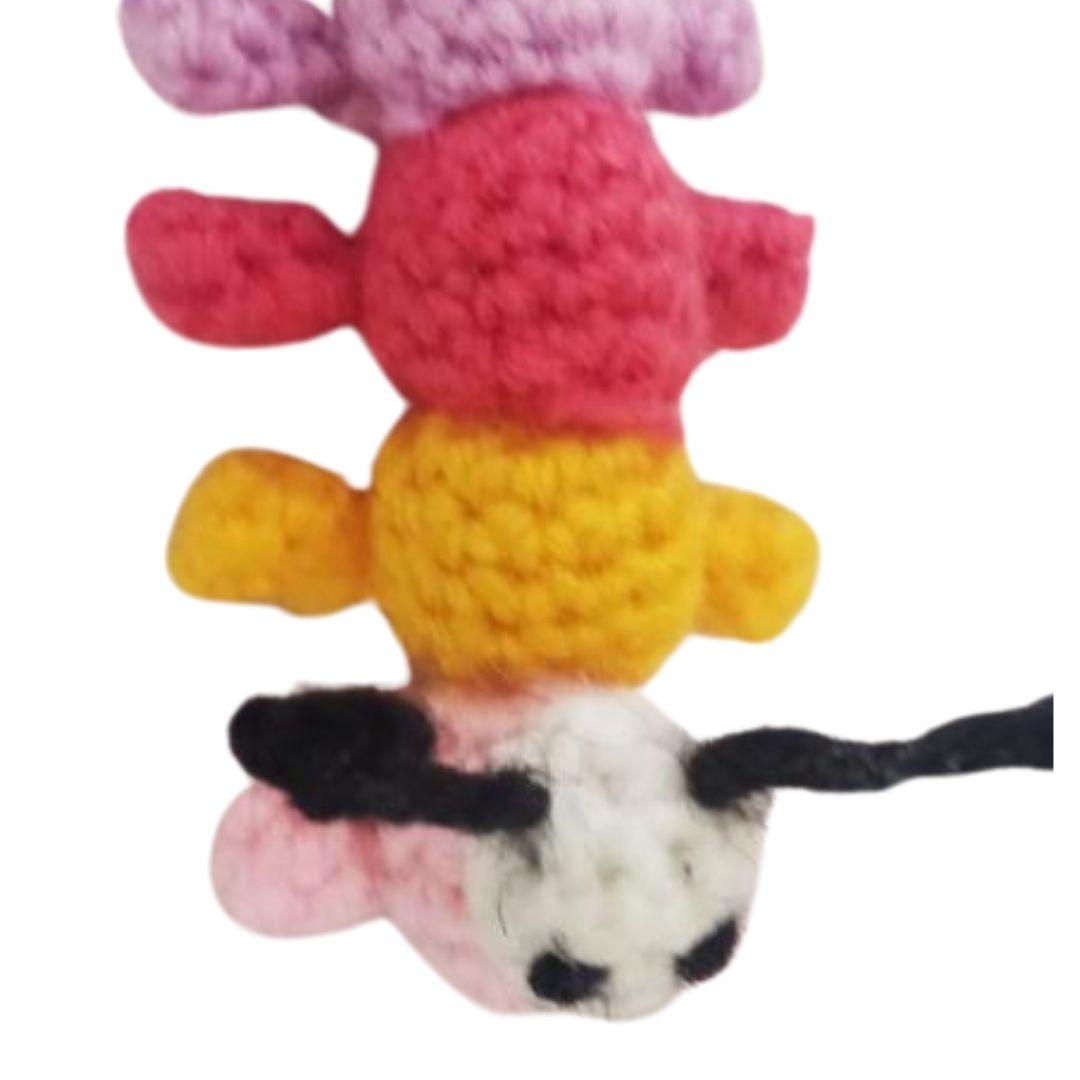 Crochet Pinky Caterpillar Soft Toy
