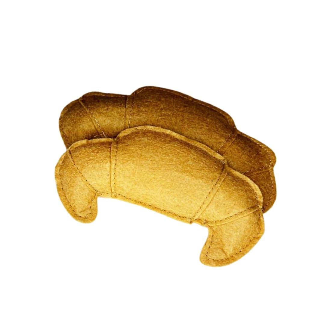 Croissant Cat Kicker Toy with catnip