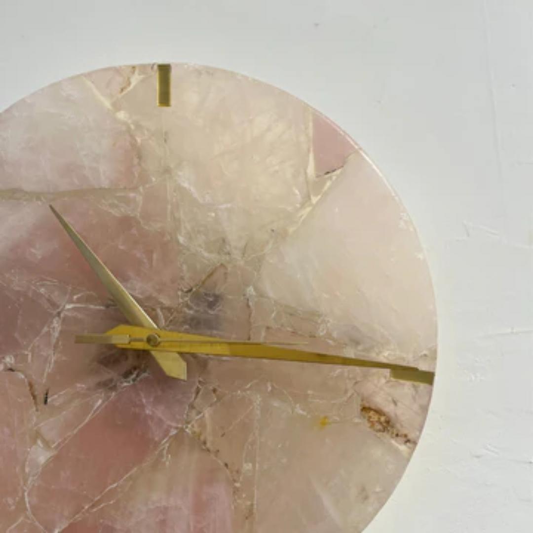 Rose Quartz Wall Clock