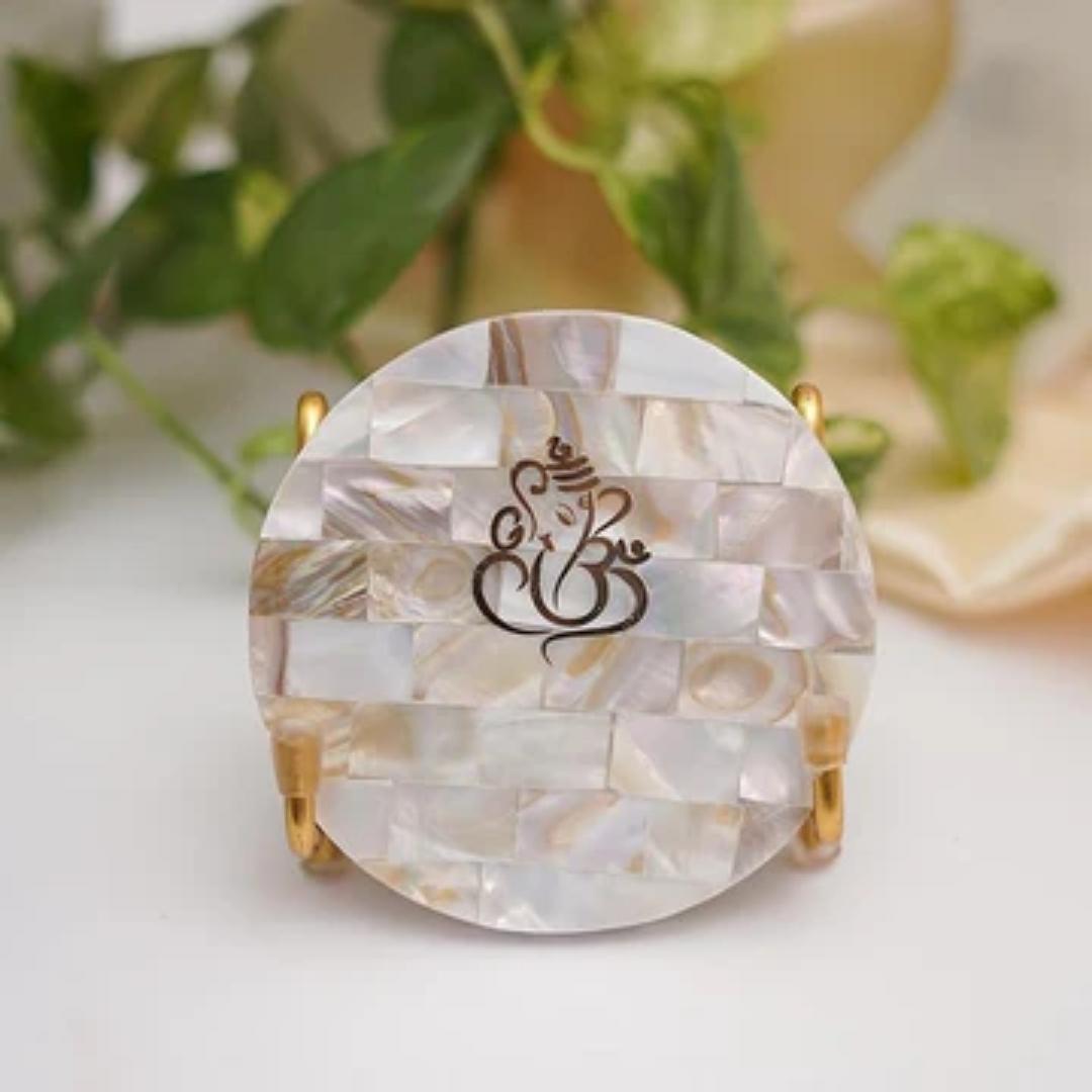 Ganesha Mother of Pearl Frame