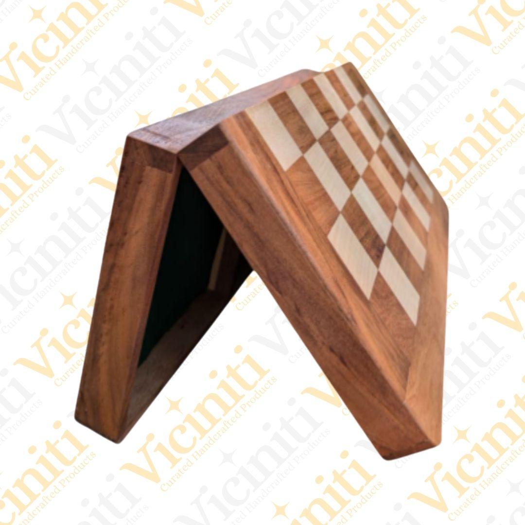 Ethnic Design Handcrafted Wooden Chess Board Game