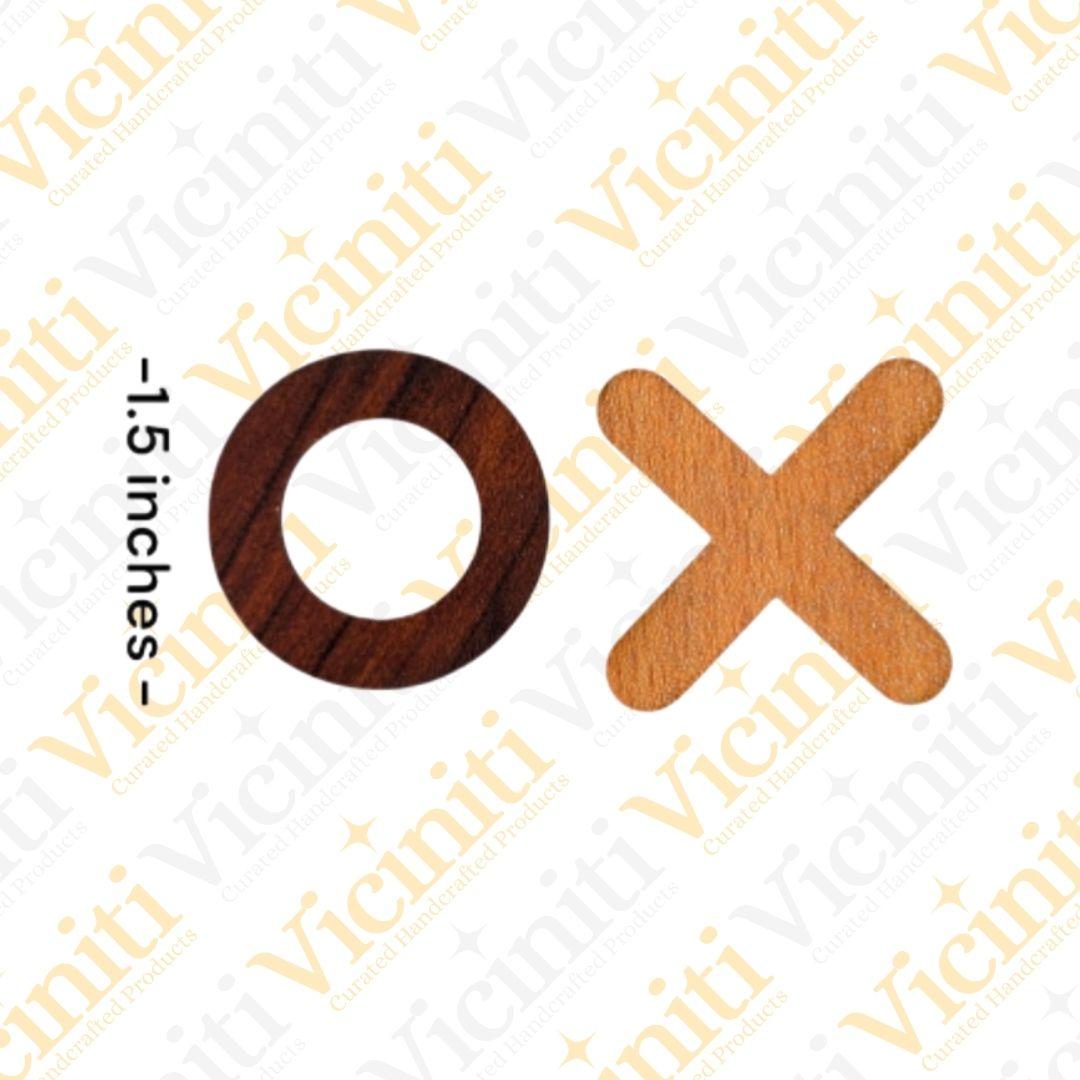 Handcrafted Wooden Tic Tac Toe