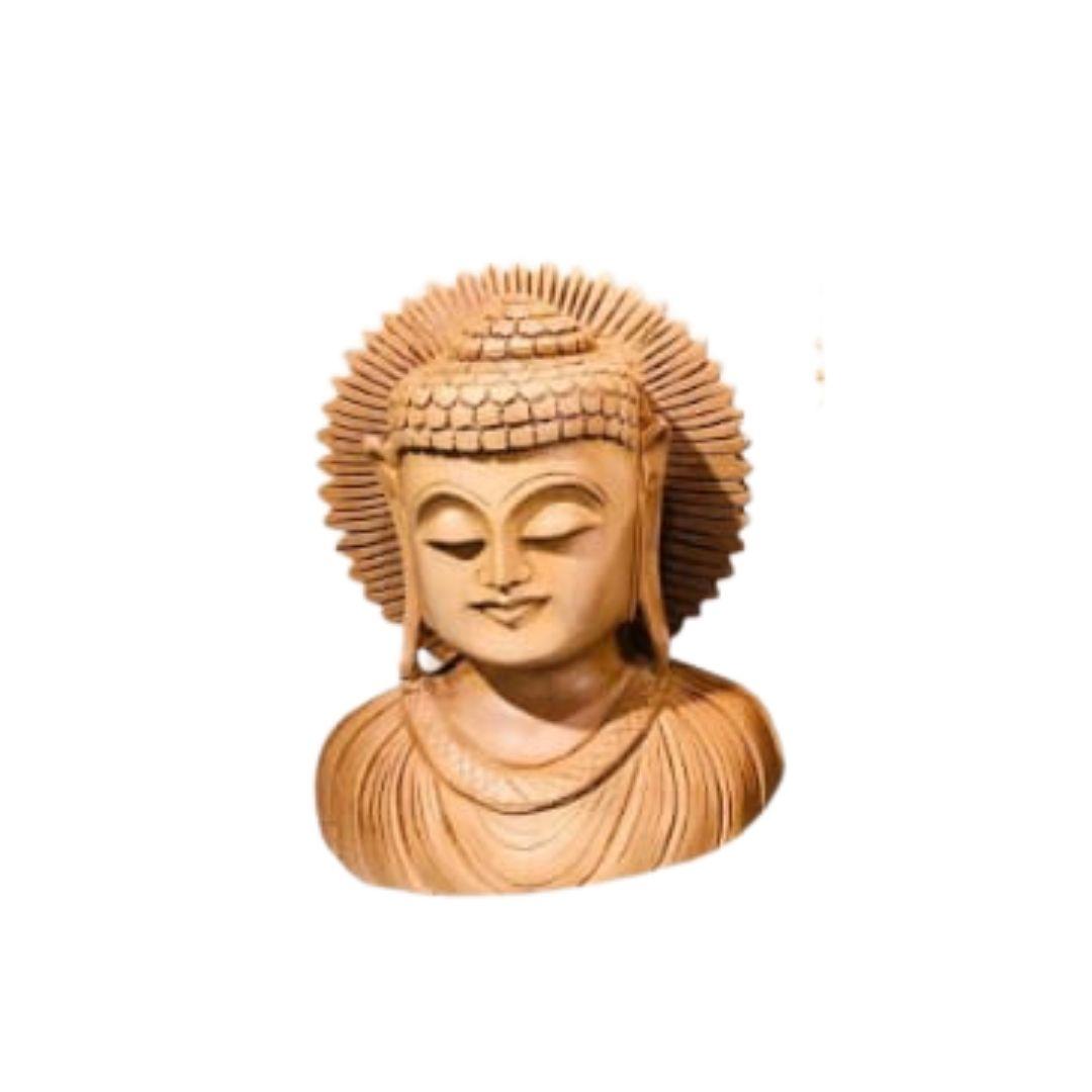 Buddha Ji Face Statue Idol Murti 5 inches