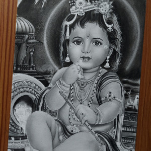  my new Pencil drawing video of Lord Krishna   rkrishna