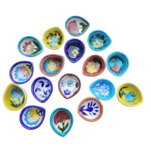 Blue Pottery Assorted Ceramic Diyas